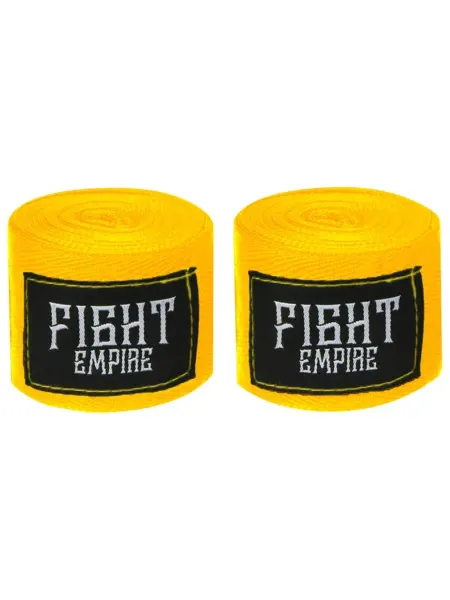 FIGHT EMPIRE Боксерские бинты 3 метра, желтые спортивные аксессуары