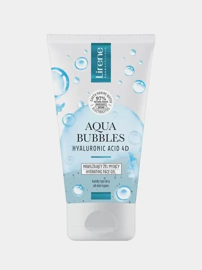 Крем-гель для умывания Lirene Aqua Bubbles, увлажняющий, 150 мл