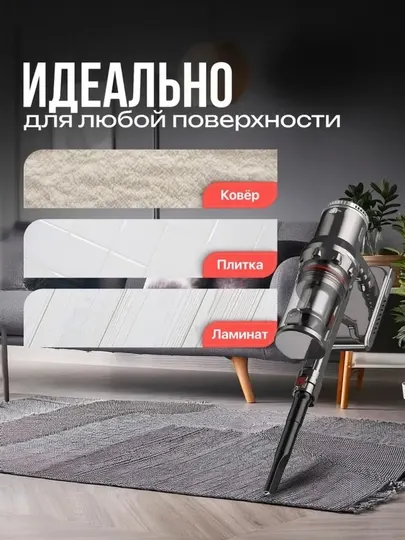 Вертикальный пылесос 2 в 1 повышенной мощности, 2200 Вт, проводной 4м - Пылесосы