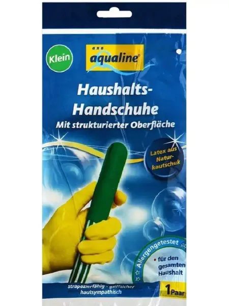 Aqualine Перчатки бытовые резиновые размеры S, M, L