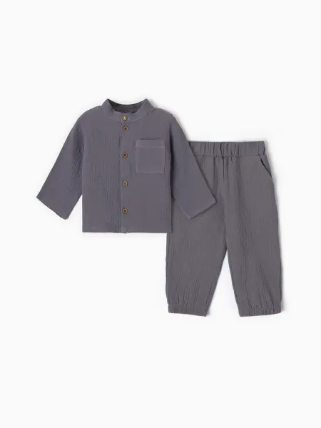 KAFTAN Детский спортивный костюм муслин с рубашкой и брюками