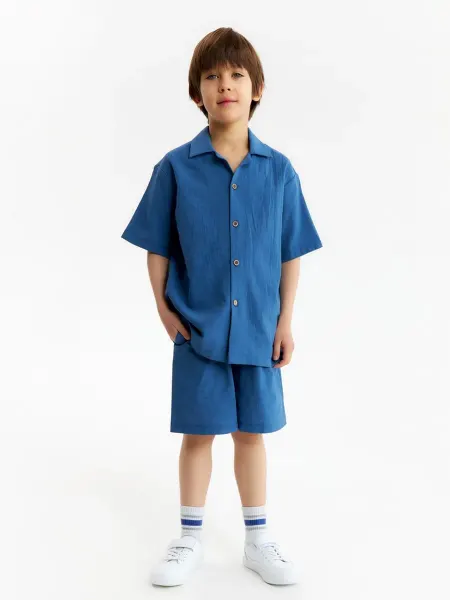 KAFTAN Спортивный костюм для мальчика, тёмно-синий, размер 32