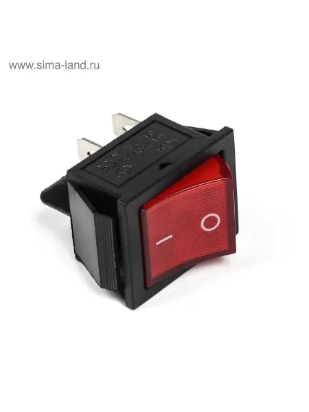 Market_Для авто Выключатель 1 клавишный, с подсветкой, 16 А