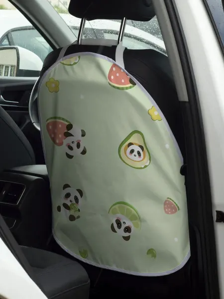 PrintyFull Чехол-накидка на автокресло Милые панды с авокадо