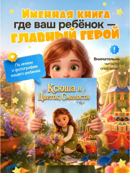 СТОРИТЭЙЛ Именная книга для детей с фото ребенка
