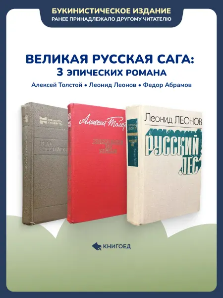 Книгоед Великая русская сага 3 эпических романа