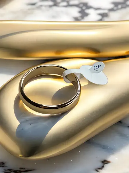 Fallon Jewelry Кольцо обручальное из медицинского сплава, хьюпинг