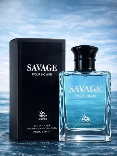 Мужские духи Areej Savage Pour Homme, inspired by Sauvage Dior, с морским ароматом