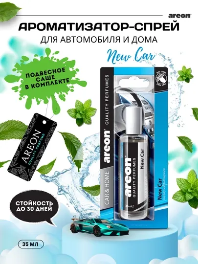 Парфюм Areon освежитель для машины, ароматизатор спрей для авто и дома, 35 мл