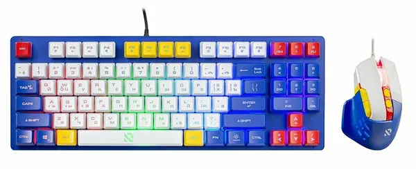 Комплект (клавиатура + мышь) Smartbuy SBC516GK F16 черно-желтый