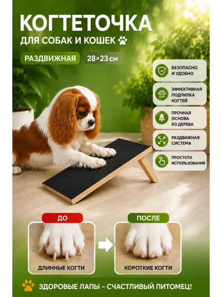 Aristocrat Shop Когтеточка для собак раздвижная деревянная