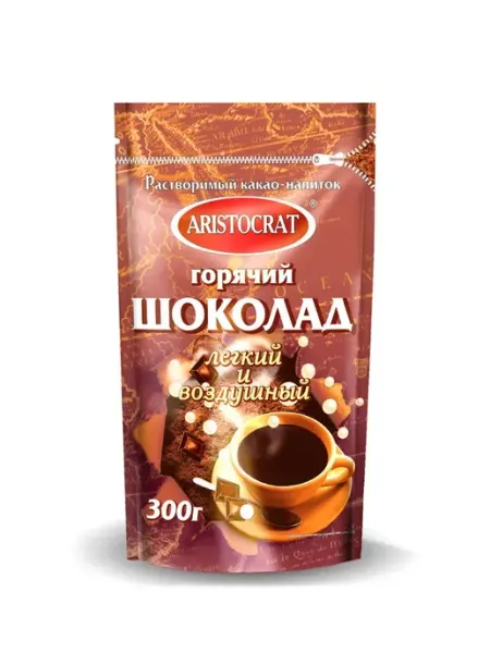 ARISTOCRAT Растворимый горячий шоколад Легкий и воздушный, 300 гр
