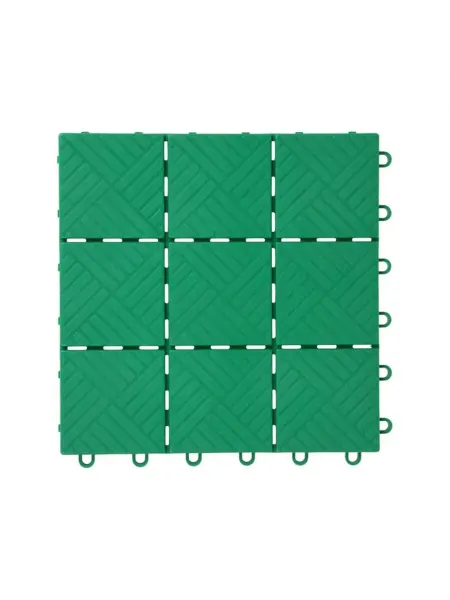 ПМДК Модульное пластиковое покрытие 30x30 см зелёное, 11 шт