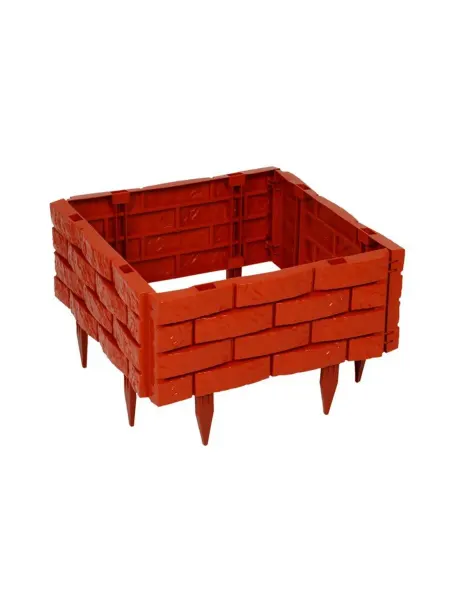 SOLNARIS Пластиковая грядка терракотового цвета 45x45x20 см