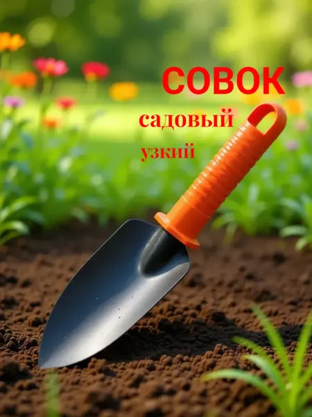 Лопатка садовая для рассады совок посадочный узкий