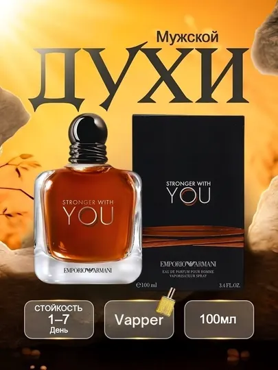 Парфюмерная вода для мужчин Armani Stronger with You