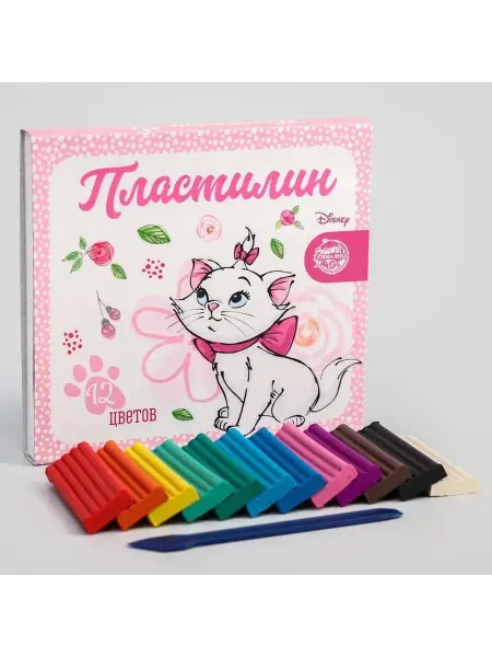 In Mother's Hands Пластилин 12 цветов 180 г "Мари", Коты-аристократы, 2 шт