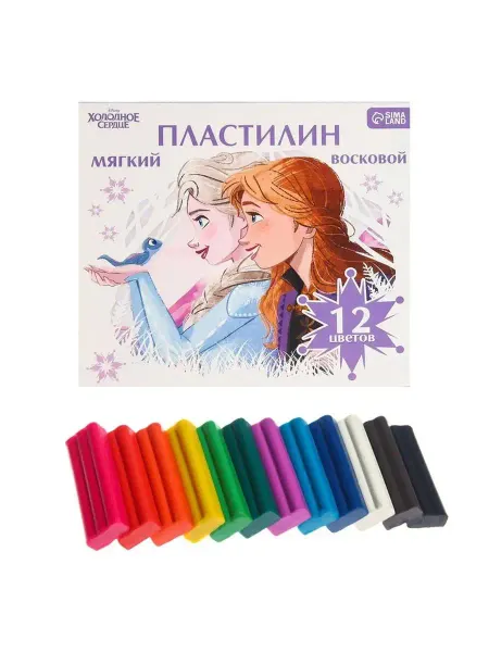 In Mother's Hands Пластилин мягкий "Детский", 12 цветов, 180 г, Холодное сердц