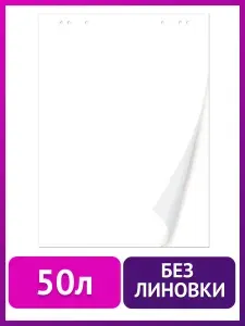 Brauberg Блокнот для флипчарта 50 листов (67,5х98 см) 80 г м2