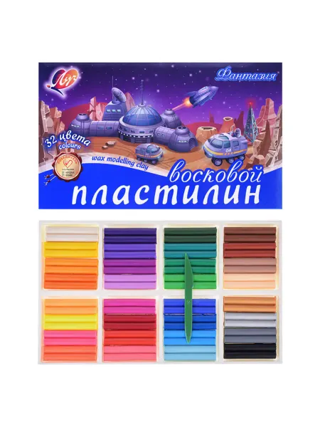 SOLNARIS Восковой пластилин разноцветный для творчества