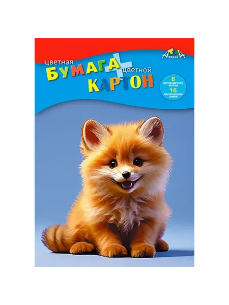 АппликА Картон цветной А4 + цветная бумага, 1 шт
