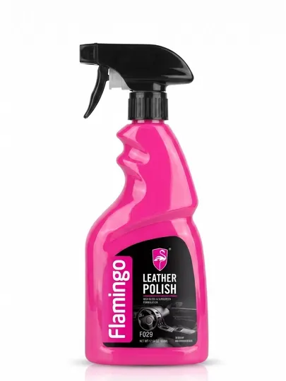 Полироль для салона и кожи Flamingo Leather Polish, 500 мл - Чистящие средства для автомобиля
