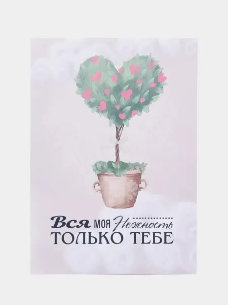 Необычные подарки Мотивационная открытка Вся моя нежность тебе,1 шт