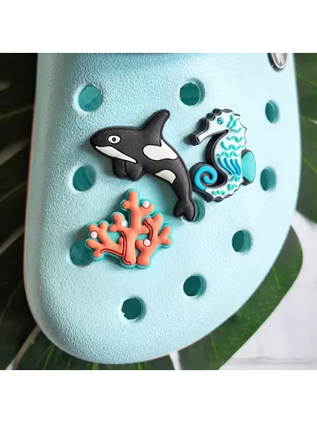 Fun_Jibz Джибитсы на crocs морские рыбки морской конек