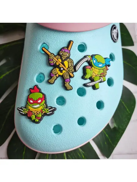 Fun_Jibz Джибитсы для Crocs Черепашки Ниндзя детские