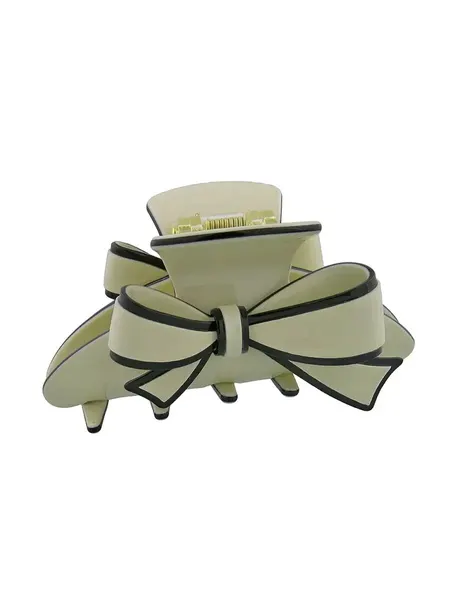 Зажим для волос Magie Accessoires, Франция, пластик, белый, черный