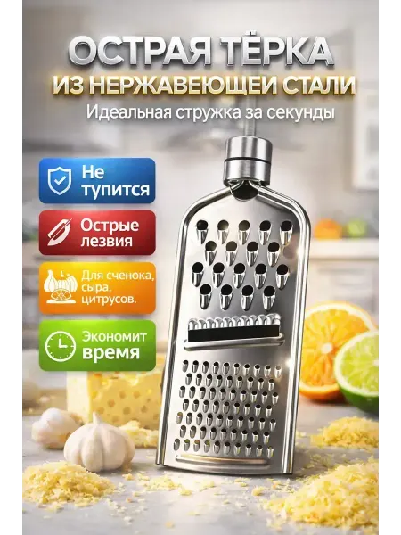 Ани7 Тёрка кухонная из нержавеющей стали многофункциональная