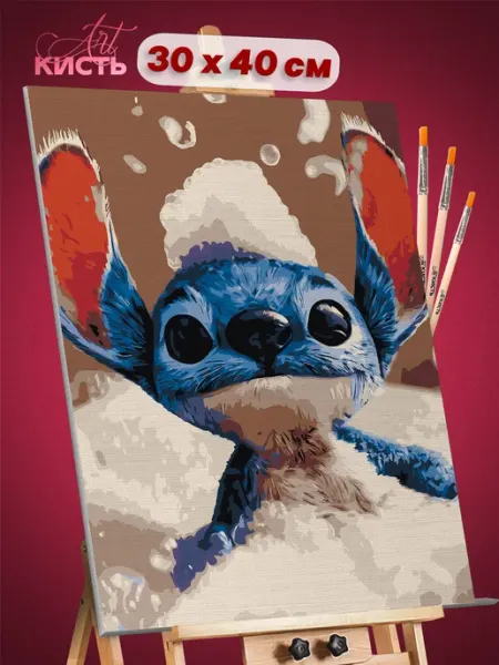 Art Кисть Картина по номерам Мультфильмы Дисней Лито и Стич