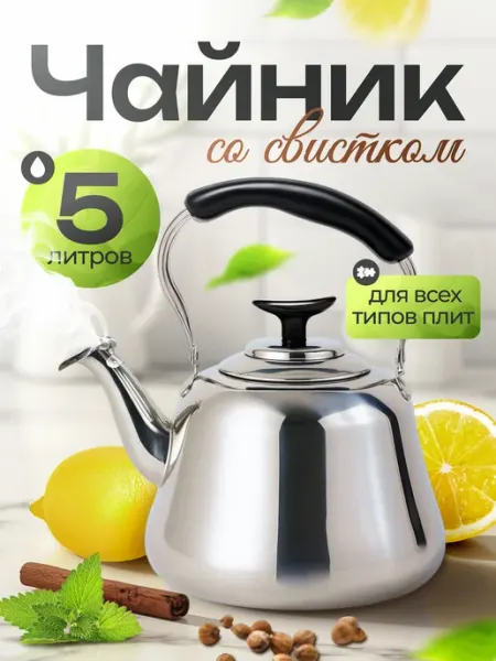 Чайники Чайник заварочный металлический без ситечка