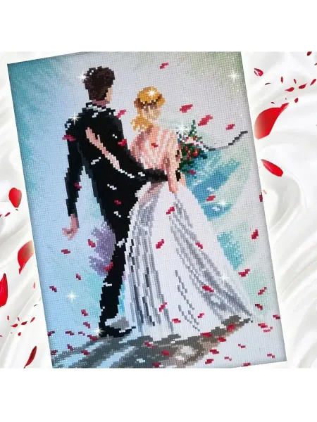 Collection D'Art Алмазная мозаика без подрамника Рождественский сапог