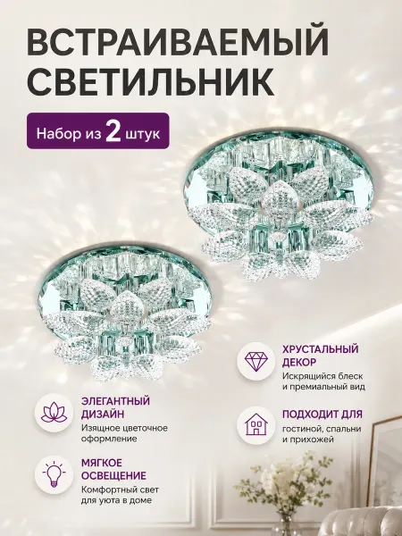 Choki_shop Светильник точечный потолочный 2 штуки