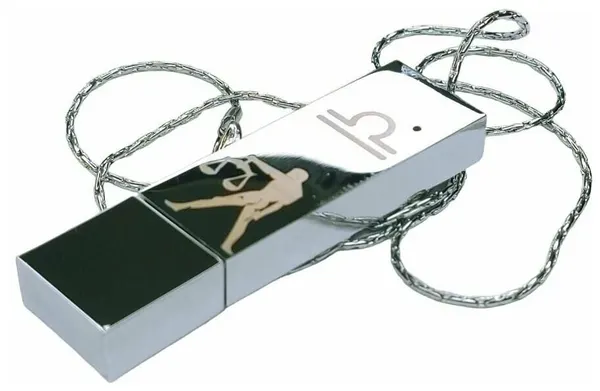 128GB USB 3.0 Знак зодиака Весы, Флешка подвеска на цепочке, с бархатным мешочком