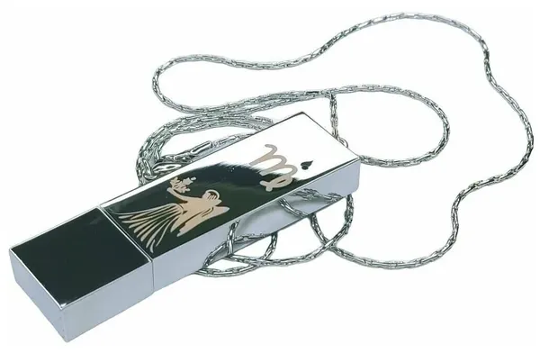 16GB Знак зодиака Дева, Флешка подвеска на цепочке, с бархатным мешочком