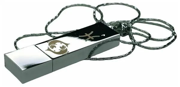 64GB Знак зодиака Рыбы, Флешка подвеска на цепочке, с бархатным мешочком