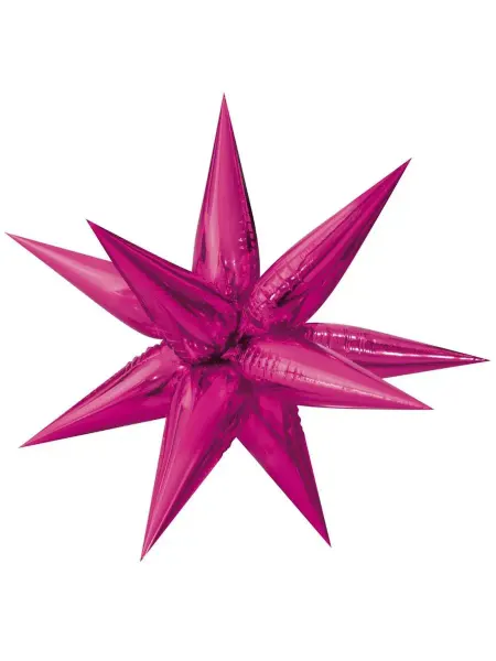 Весёлая затея Шар 3D ЗВЕЗДА Составная 65 см Fuchsia
