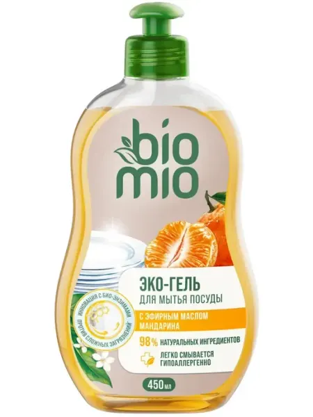 BioMio Экологичное средство для мытья посуды Мандарин 450мл