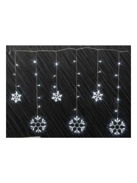 ZENA SHOP Новогодняя Гирлянда интерьерная Снежинки