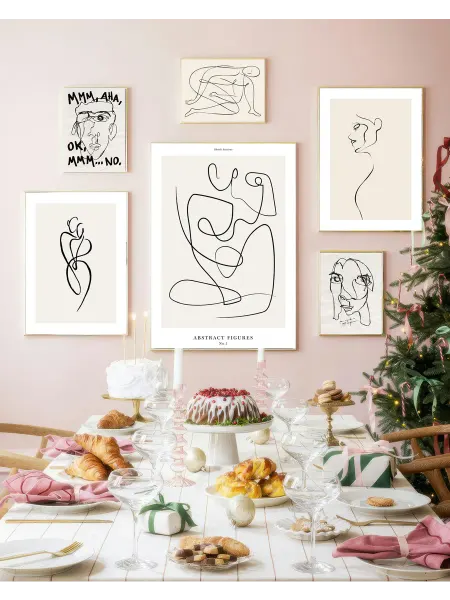 Onlly.art Интерьерная галерея пластика линий в черно-белой гамме