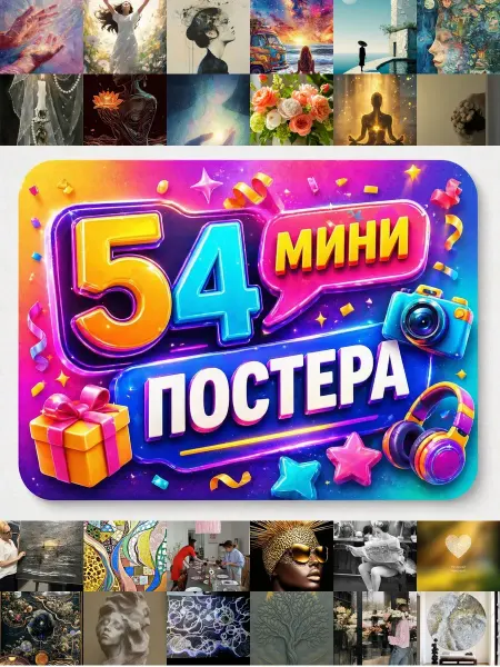 У Денчика Минипостеры 54 шт Эстетика гармония искусства
