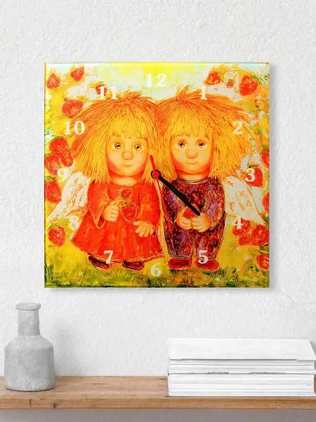 "Artangels.Originals" Часы настенные из стекла