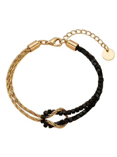 Arte Jewelry Браслет на руку тонкий многослойный с бисером