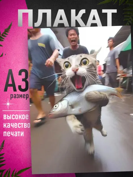 Artefacto Постер на стену Котики милые А3