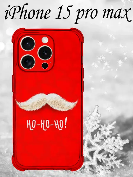 CaseShop_Ka чехол на iphone 15 pro max новогодний ho ho ho