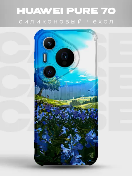PRINTberries Прозрачный чехол на Huawei P70 с принтом аниме