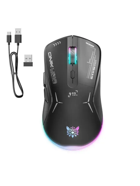 ONIKUMA Мышь беспроводная игровая 4800 dpi с подсветкой