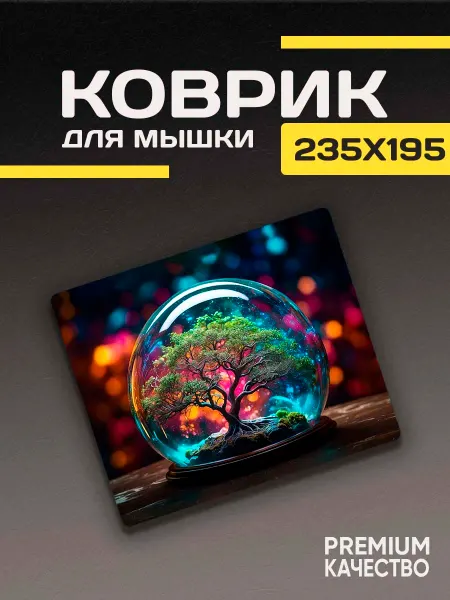 ARTIKO_SHOP Игровой коврик для мышки маленький принт дерево